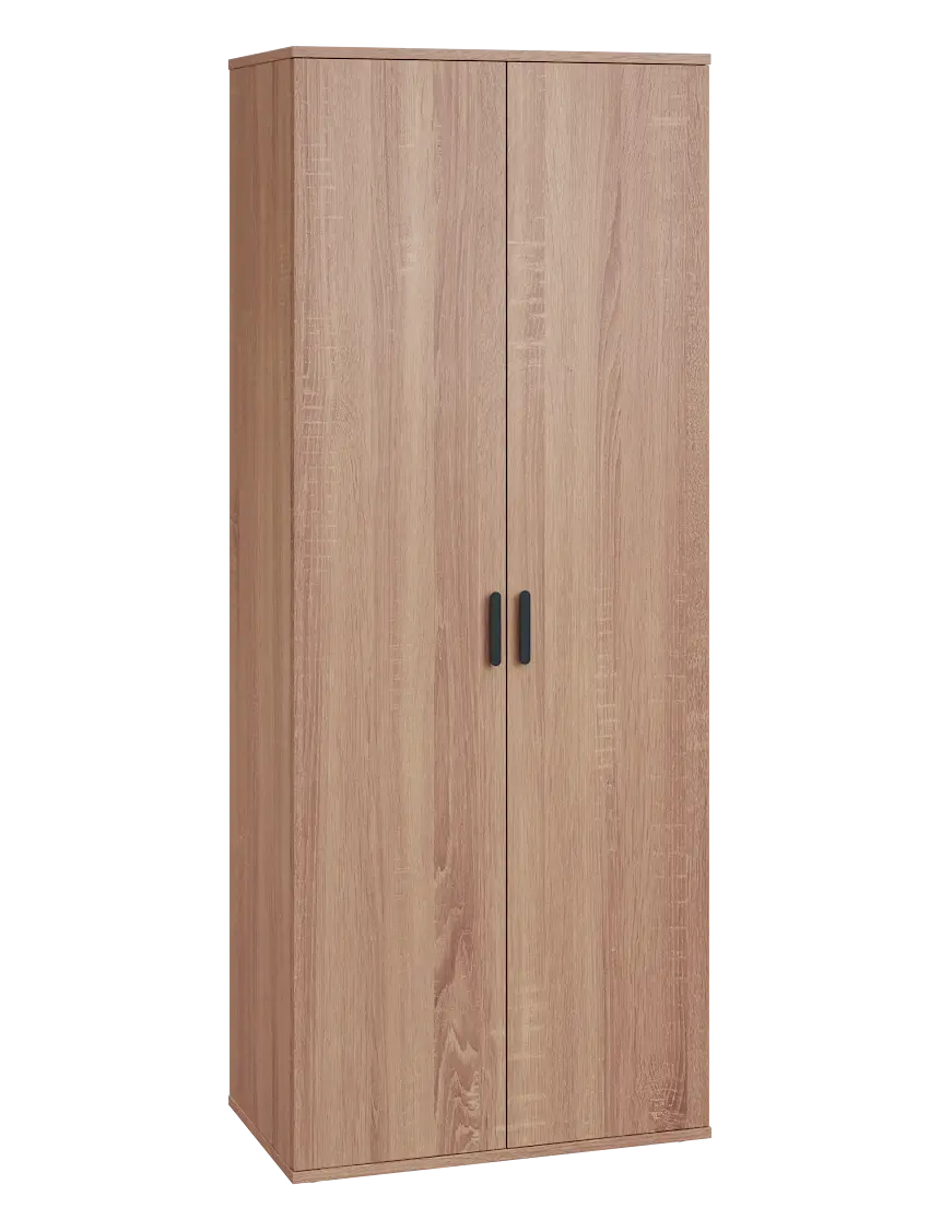 LR 5 - 71 šatní skříň, 2-dveřová, výsuvné ramínko, šatní vložka, 1822x720x400, dub bardolino